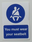 You Must Wear Your Seatbelt Sticker / Decal