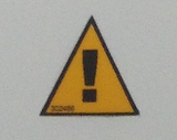 Warning ! Sticker / Decal